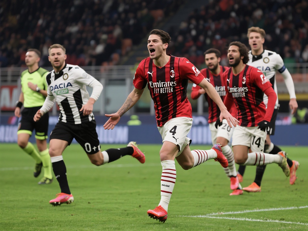 米兰4-0大胜乌迪内斯 莱奥特奥联手助近3轮首捷