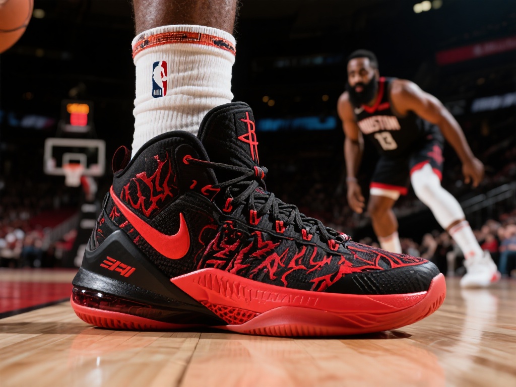 哈登上脚地狱猫配色战靴，狂砍29分7板14助